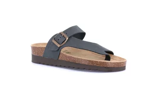 Ciabatta in sughero naturale e nabuk | HOLA CB0327 - blu