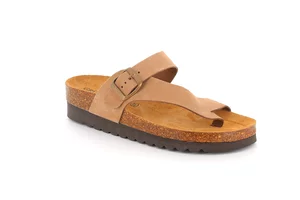 Ciabatta in sughero naturale e nabuk | HOLA CB0327 - taupe