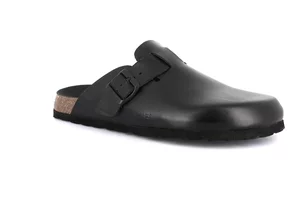 Ciabatta punta chiusa da uomo total black | BOBO CB0735 - nero nero