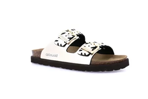 Ciabatta metallizzata in sughero naturale | SASA CB0749 - platino