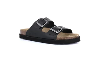 Sandale aus Naturkork | SASA CB0750 - schwarz