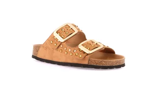 Ciabatta con borchie | ENNY CB0815 - cuoio