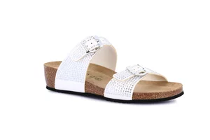 Ciabatta in sughero con leggera zeppa | MEMI CB0825 - bianco