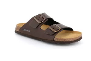 Double Buckle Slipper with Re-Soft footbed | BOBO CB0974 - testa di moro