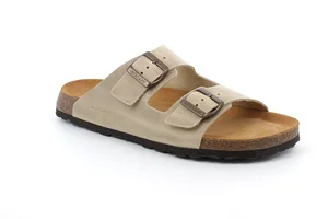 Double band slipper with metal-free buckles | BOBO CB1631 - beige