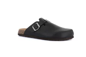 BOBO | Closed toe slipper in greased leather CB2224 - black