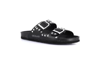 SARA double buckle with studs CB2600 - black