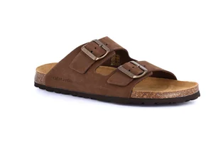 Men's slipper in nubuck CB3005 - brown