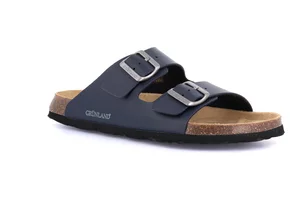 Slipper mit Doppelschnalle für Herren | BOBO CB3013 - blau