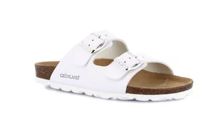 Double buckle slipper | LUCE CB3090 - white