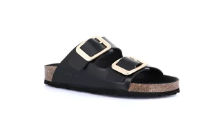 ENNY | Ciabatta full color con maxi borchie CB3272 - nero