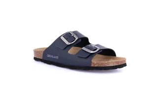 Double buckle slipper for women | SARA CB4018 - blue