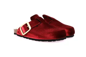 Ciabatta SARA in velluto | Limited Edition CB5092 - bordo