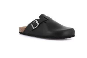 Cork slipper with closed toe | SARA CB7019 - black