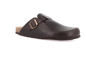 Men's slipper in greased nubuck | ROBI CB7034 - mogano