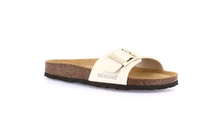 Women' single band slipper in recycled material | SARA CB9950 - beige