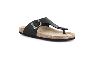 Cork Flip-flop | SARA CC0005 - black