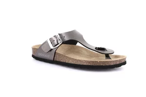 Kork Flip Flops | SARA CC2383 - antracite