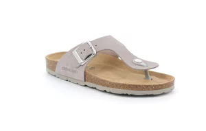 Women's suede slipper | SARA CC2632 - perla