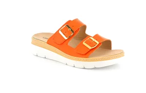 Komfort-Sandalen mit Keilabsatz | MOLL CE0241 - orange
