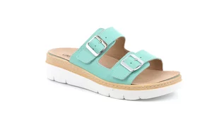 Comfort slipper with wedge | MOLL CE0241 - menta