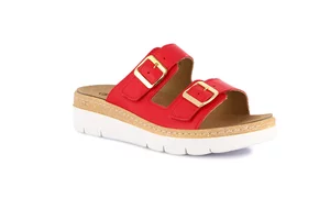 Komfort-Sandalen mit Keilabsatz | MOLL CE0241 - rot