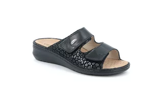Komfort-Sandalen aus Leder | DAMI CE0256 - schwarz