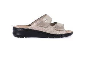 Comfort slipper in leather | DAMI CE0256 - platino