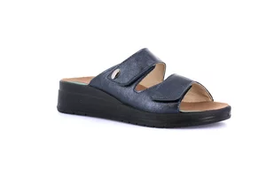 Ciabatta comfort con leggera zeppa | DIDA CE0462 - blu