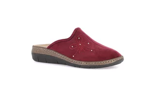 Closed toe comfort slipper | DASA CE0768 - bordeaux