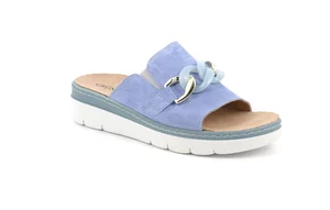 Comfort slipper with wedge | MOLL CE0870 - cielo