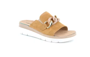 Comfort slipper with wedge | MOLL CE0870 - cuoio