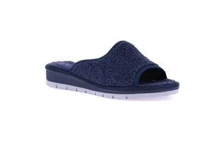 Open toe terry cloth slipper | DOLA CI1317 - blue