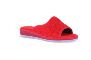 Open toe terry cloth slipper | DOLA CI1317 - red