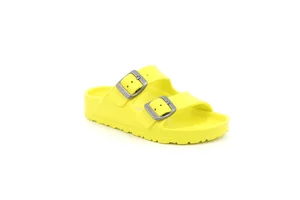 Double buckle EVA slipper | KUBE CI1886 - yellow