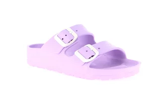 Double buckle EVA slipper | KUBE CI1886 - lilla