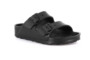 Double buckle EVA slipper | KUBE CI1886 - black