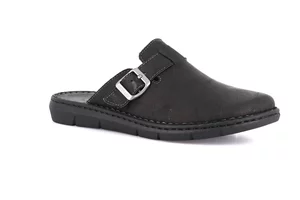 Sabot for men in genuine leather | EBRO CI2516 - black