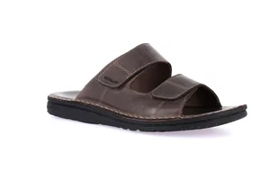 Men's leather slipper | LAPO CI2691 - caffe