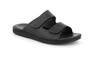 Men's leather slipper | LAPO CI2691 - black