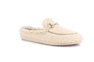 Teddy slipper with horsebit | GLES CI2995 - beige