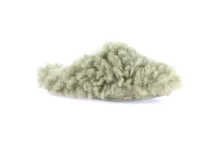 Ciabatta peluche | GLES CI2996 - verde