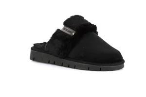 Slipper with Eco-fur LOXI CI3023 - black