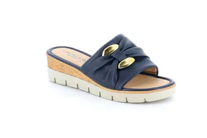 Comfort slipper with wedge | PAFO CI3695 - blue
