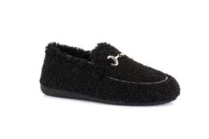 Mocassino teddy | GLES PA0862 - nero