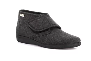 Adjustable felt slipper | EZIO PA1034 - antracite