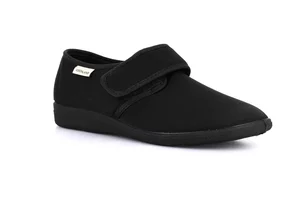 Slipper closed with velcro closure PA1205 - black