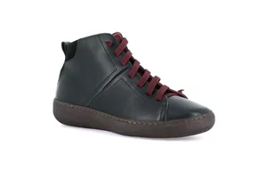 Schnürstiefelette | IMOD PO1720 - nero bordo