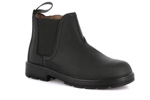 Stiefelette für Jungen aus echtem Leder | STAT PO2051 - nero nero