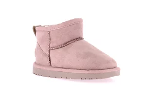 Junior ankle boot in eco fur | CROM PO2100 - glicine